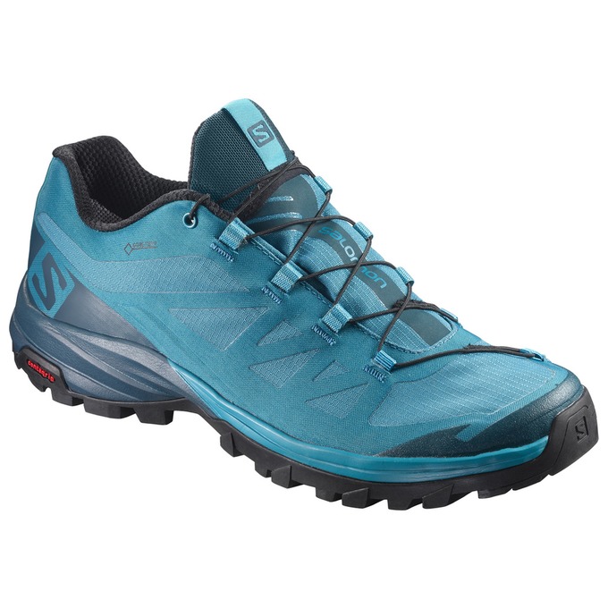 Buty Trekkingowe Damskie Salomon OUTPATH GTX® W - Niebieskie / Granatowe - Polska (091-WSERQI)